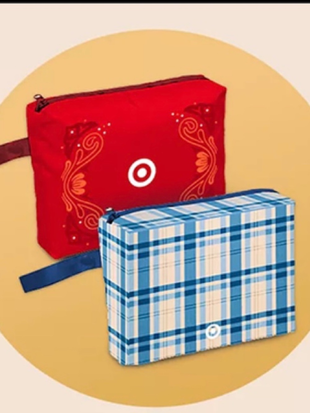 7 Target Exclusive Summer 2026 Water Resistant Pouches five red & two blue